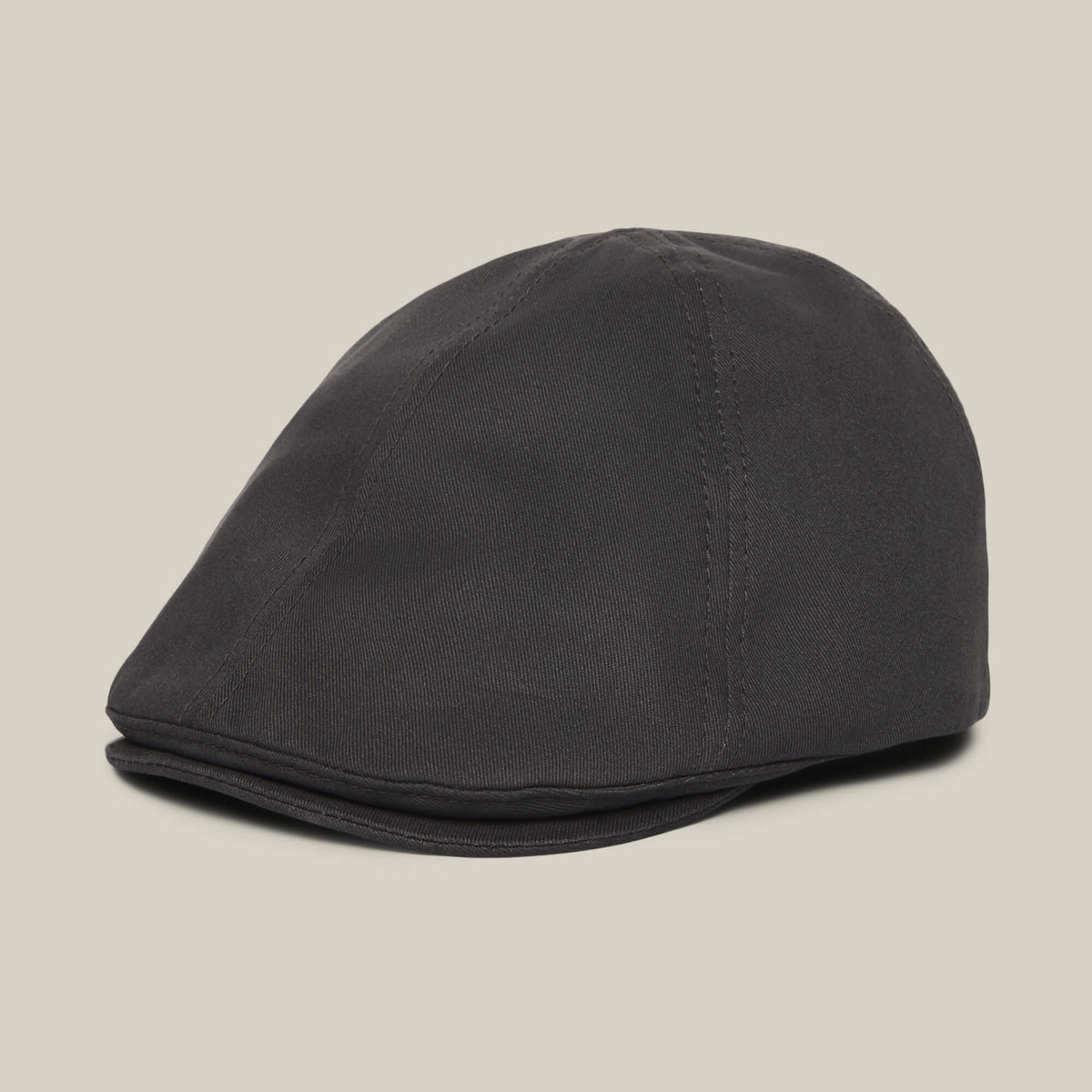 The Goorin Bros. Murray Way is a black flatcap made in the USA from 100% cotton, displayed against a plain light background.