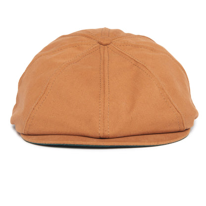 The Goorin Bros. Mulberry Street flatcap, crafted from fabric, is shown from the front with visible stitching and a slightly curved brim in a brown finish.