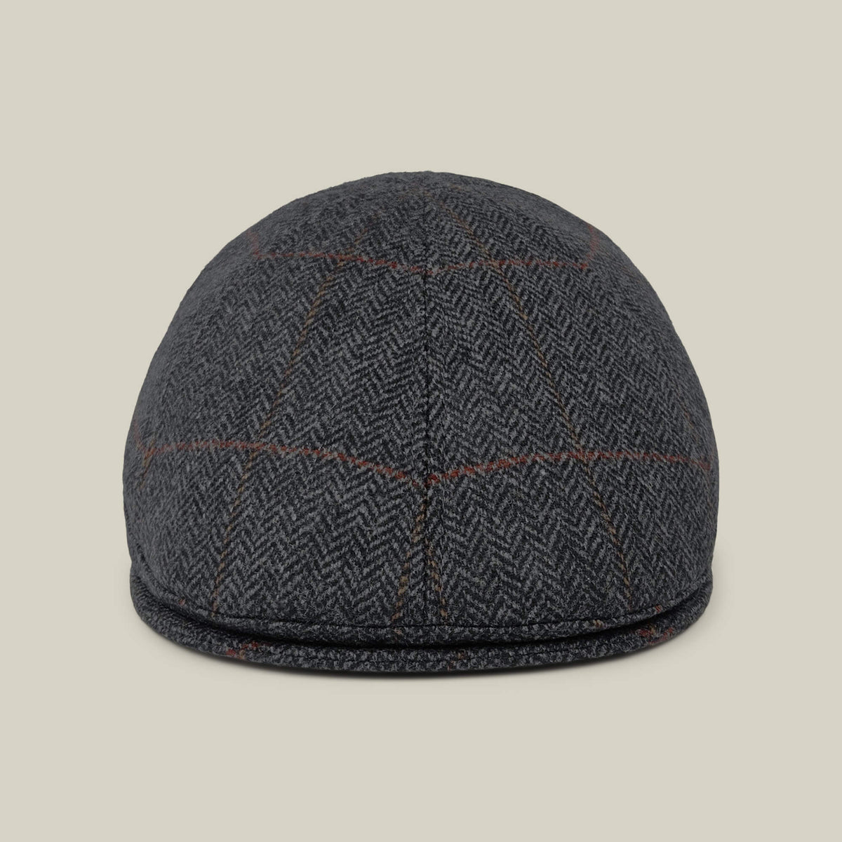 The Goorin Bros. Harry Bones flatcap in olive green, displayed from the front against a plain beige background.
