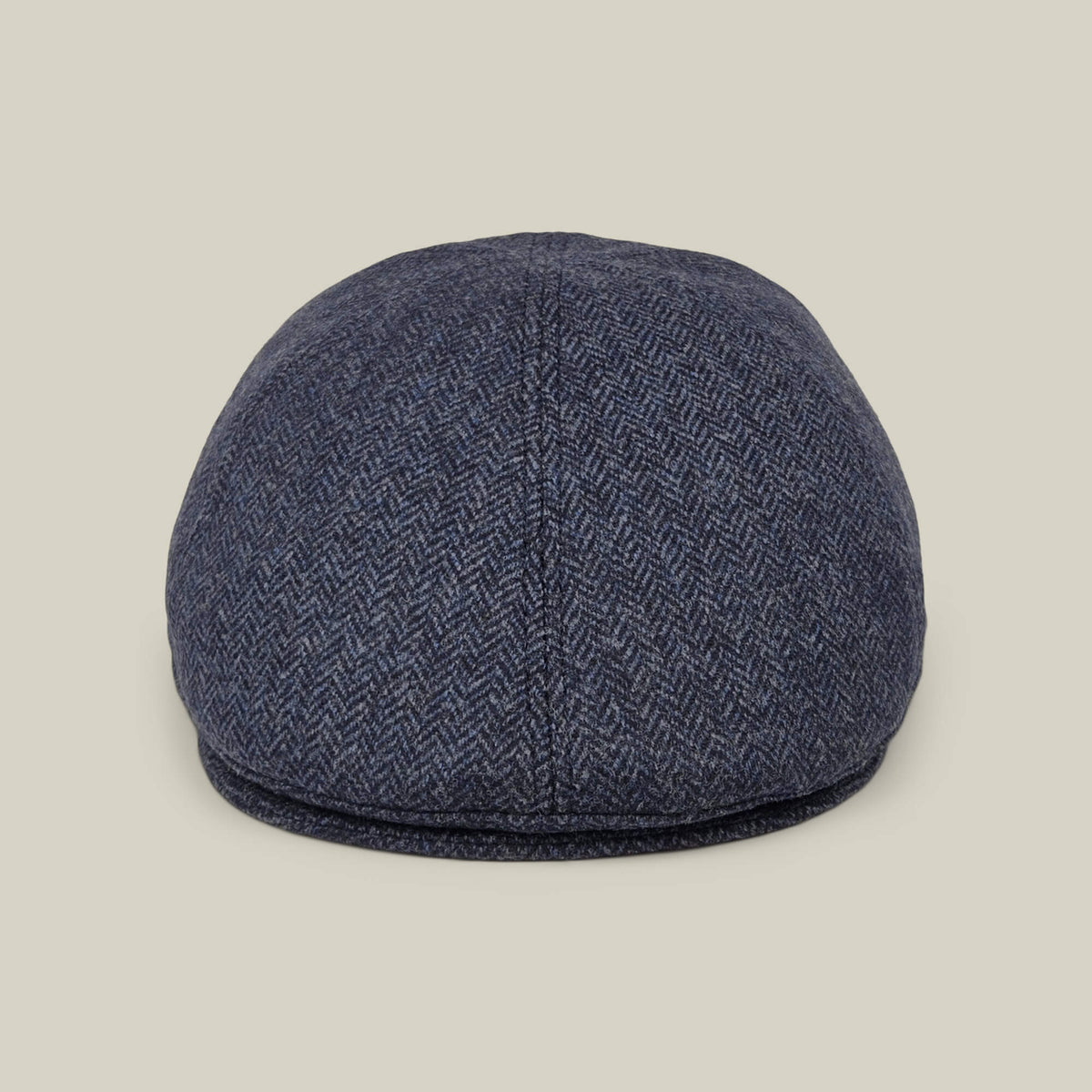 The Goorin Bros. Harry Bones flatcap in Edge Navy is displayed from the front against a plain beige background.