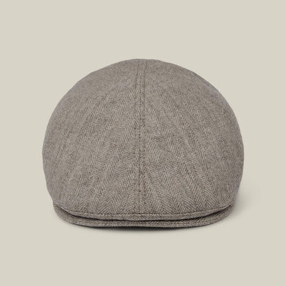 A front view of the Goorin Bros. Harry Bones flatcap in Toast Tan on a neutral background.