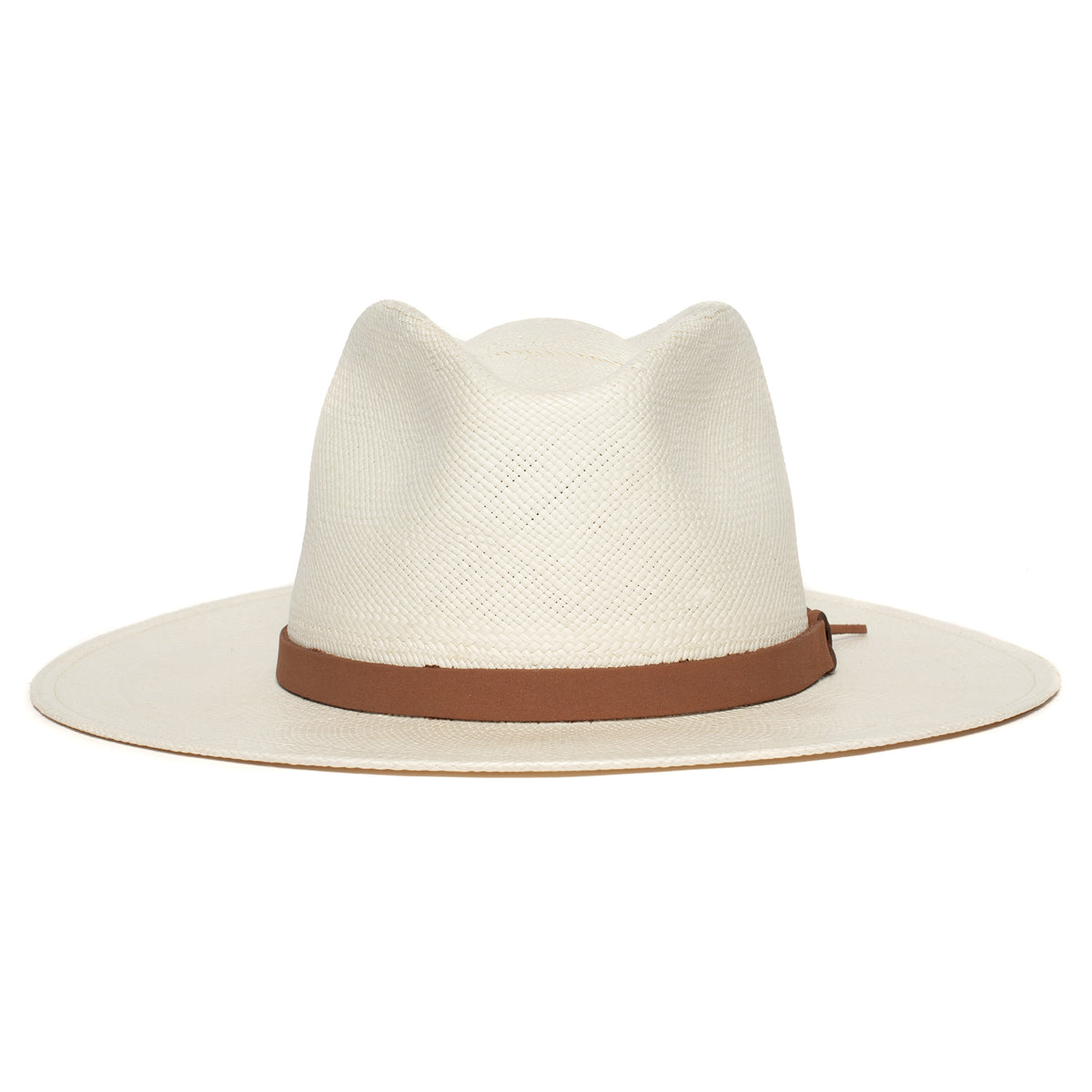 The Welfleet by Goorin Bros. is a wide-brimmed Panama hat made from genuine toquilla straw, featuring a brown band around the crown and providing UPF-50 sun protection, displayed against a white background.